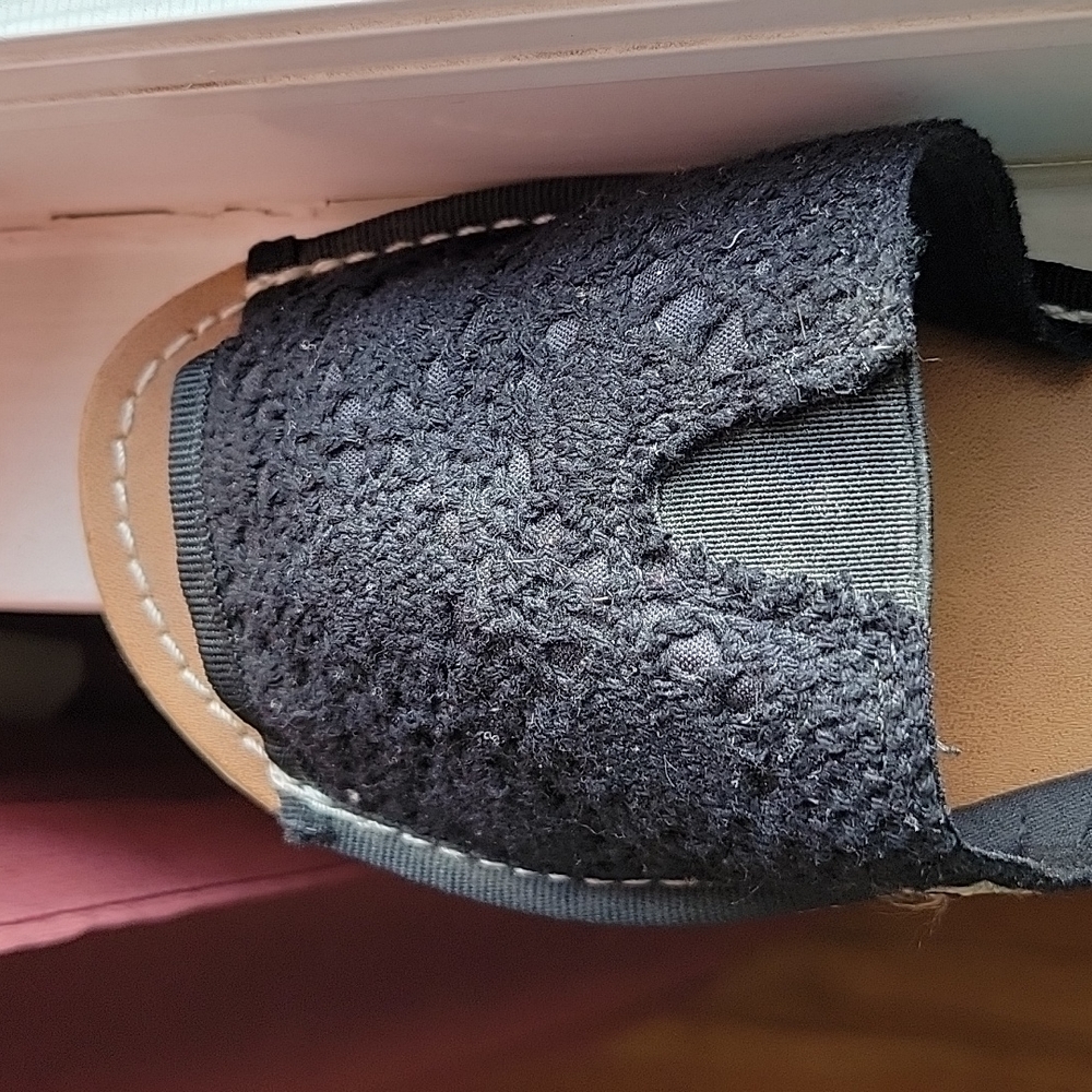 Airwalk Sandals Black Flats Crochet Super Cute! - Picture 9 of 11